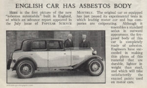 Asbestos in Classic Cars Car with Asbestos Body