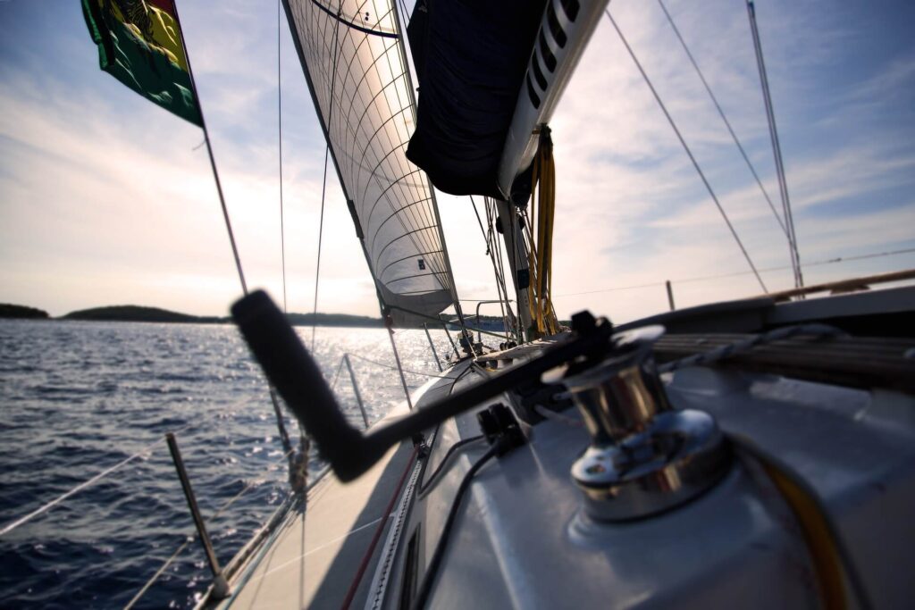 snapshot of sailboat on the sea