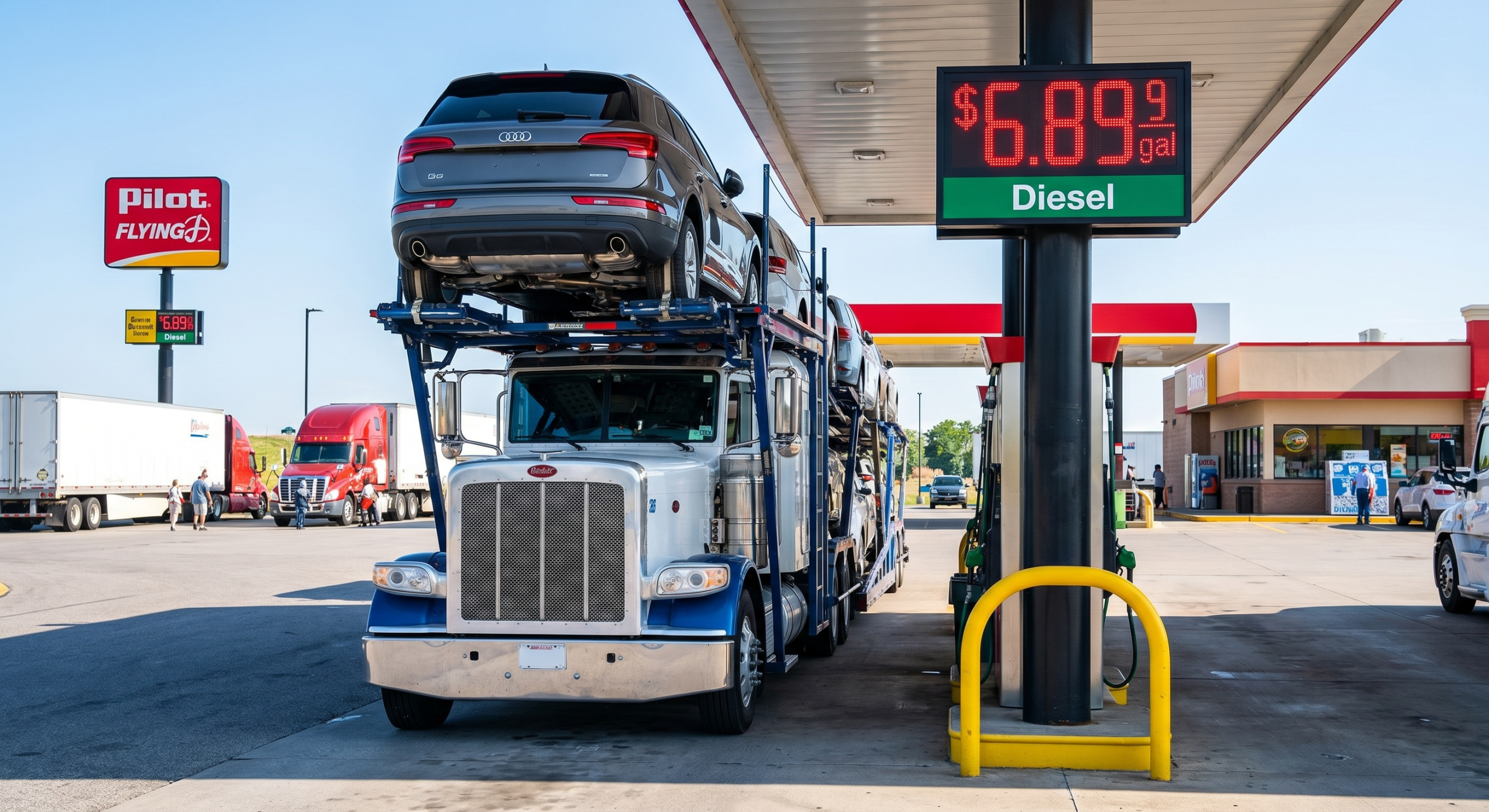 Car shipping quote and diesel fuel price explanation